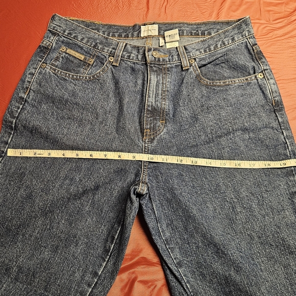 Calvin Klein Boot Cut Iconic Jeans Color Doublestone sz10 Hi Waist E.U.C. - Picture 8 of 11